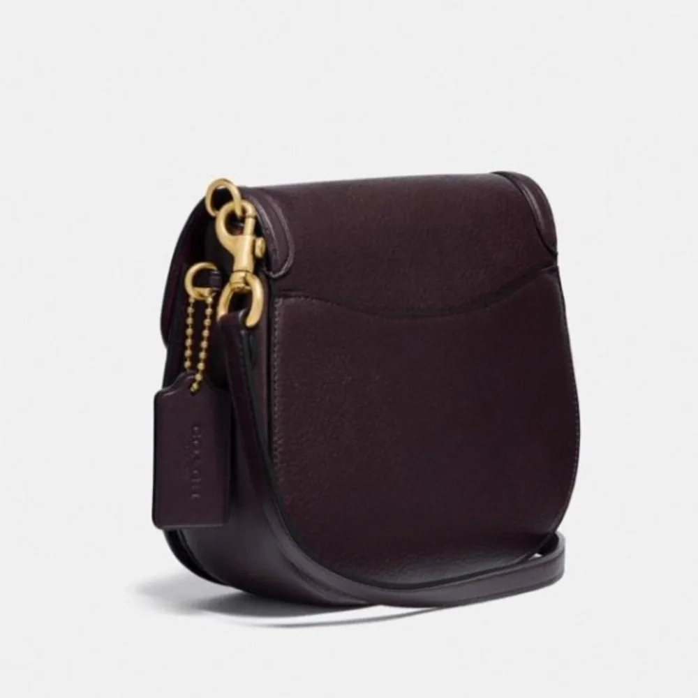 Coach Tabby Oxblood Saddle 20 Shoulder Crossbody Bag - Picture 2 of 14